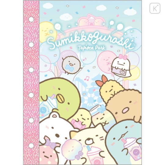 Japan San-X 6 Hole Sticker Notebook - Sumikko Gurashi : Tapioca Park - 1