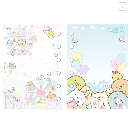 Japan San-X 6 Hole Sticker Notebook - Sumikko Gurashi : Tapioca Park - 3