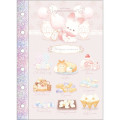 Japan San-X 6 Hole Sticker Notebook - Sugarcocomuu : Pink - 1