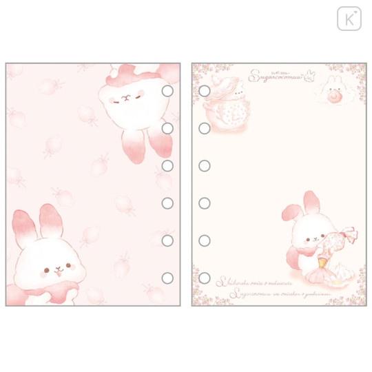 Japan San-X 6 Hole Sticker Notebook - Sugarcocomuu : Pink - 2