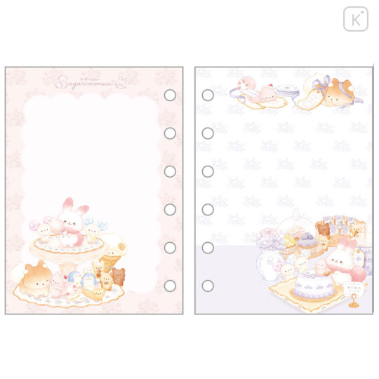 Japan San-X 6 Hole Sticker Notebook - Sugarcocomuu : Pink - 3