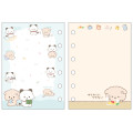 Japan San-X 6 Hole Sticker Notebook - Ishiyowa-chan : Blue - 2