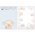 Japan San-X 6 Hole Sticker Notebook - Ishiyowa-chan : Blue - 3