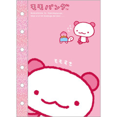 Japan San-X 6 Hole Sticker Notebook - Momo Panda : San-X Universe