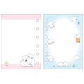 Japan San-X 6 Hole Sticker Notebook - Buru Buru Dog : San-X Universe - 2