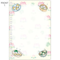 Japan San-X SP Ring Sticker Notebook - Nyan Nyan Nyanko : San-X Universe Pink - 2