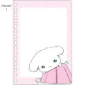 Japan San-X SP Ring Sticker Notebook - Buru Buru Dog : San-X Universe Light Yellow - 2