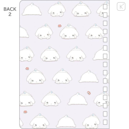 Japan San-X SP Ring Sticker Notebook - Buru Buru Dog : San-X Universe Light Yellow - 5