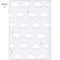 Japan San-X SP Ring Sticker Notebook - Buru Buru Dog : San-X Universe Light Yellow - 5