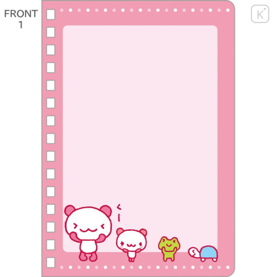 Japan San-X SP Ring Sticker Notebook - San-X Universe Momo Panda - 2