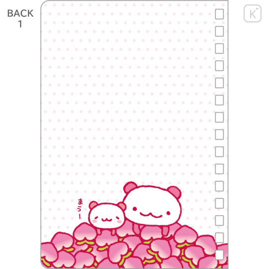 Japan San-X SP Ring Sticker Notebook - San-X Universe Momo Panda - 3
