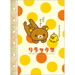 Japan San-X 6 Hole Sticker Notebook - Rilakkuma : San-X Universe Classic