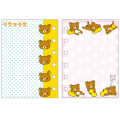 Japan San-X 6 Hole Sticker Notebook - Rilakkuma : San-X Universe Classic - 2