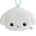 Japan San-X Mini Plush Coin Case with Ball Chain - Buru Buru Dog : San-X Universe Face - 2