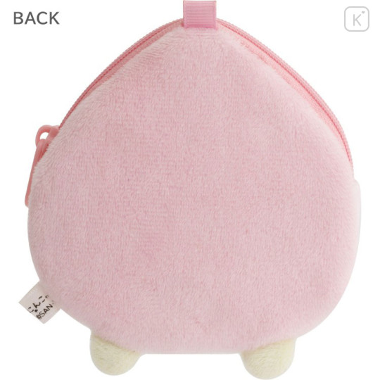 Japan San-X Mini Plush Coin Case with Ball Chain - Nyan Nyan Nyanko : San-X Universe Face Momo - 3