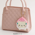 Japan San-X Mini Plush Coin Case with Ball Chain - Nyan Nyan Nyanko : San-X Universe Face Momo - 4