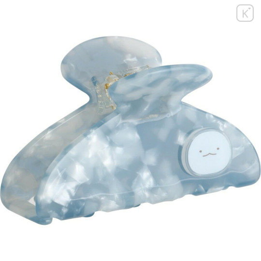 Japan San-X Hair Claw Clip - Sumikko Gurashi : Tokage Blue Pearl Marble - 1