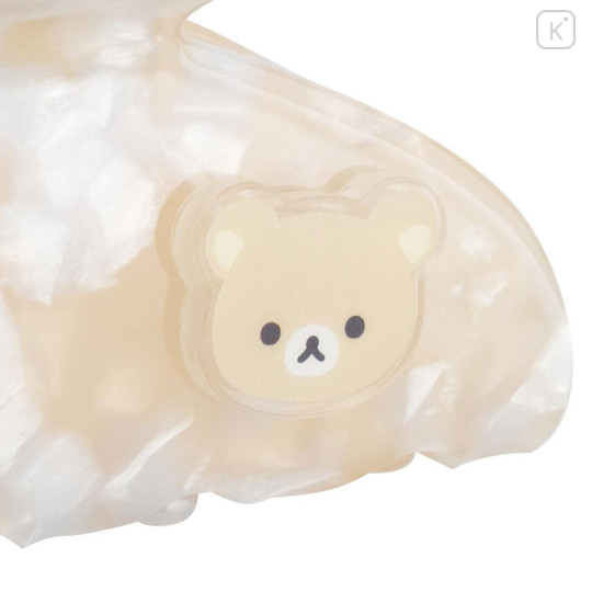 Japan San-X Hair Claw Clip - Rilakkuma : Pearl Marble - 3