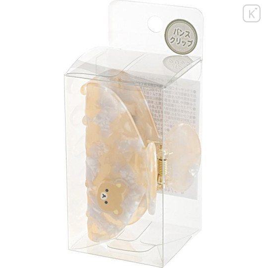 Japan San-X Hair Claw Clip - Rilakkuma : Pearl Marble - 4