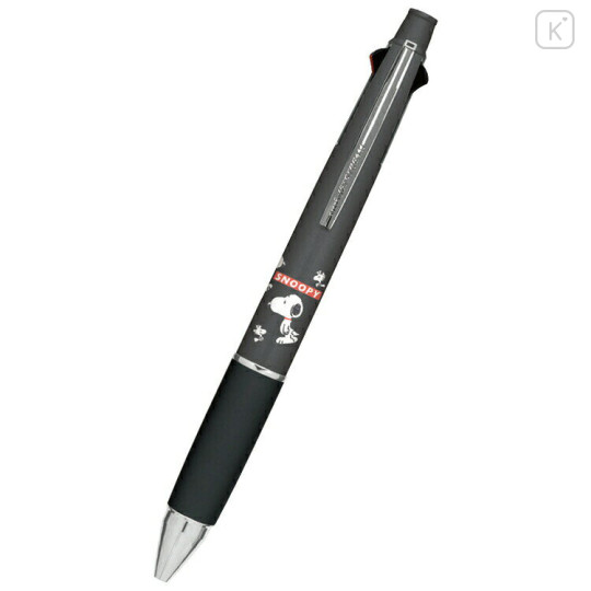 Japan Peanuts Jetstream 4&1 Multi Ballpoint Pen + Mechanical Pencil - Snoopy : Monotone - 1
