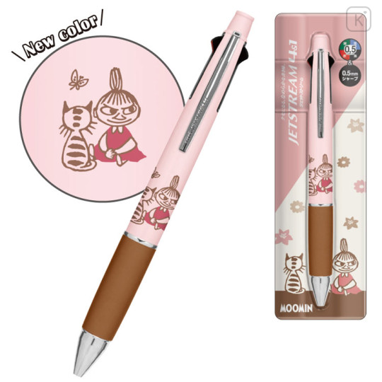 Japan Moomin Jetstream 4&1 Multi Ballpoint Pen + Mechanical Pencil - Little My : Cat - 2