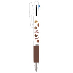 Japan The Bear's School Jetstream 3 Color Multi Ballpoint Pen - Chocolate