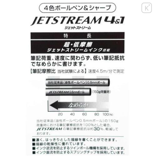 Japan Sanrio Jetstream 4&1 Multi Ballpoint Pen + Mechanical Pencil - Kuromi : Gummy Candy - 4