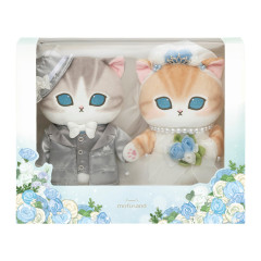 [Pre-order] Japan Mofusand Wedding Pair Plush Toy Set - Bride Cat & Groom Cat