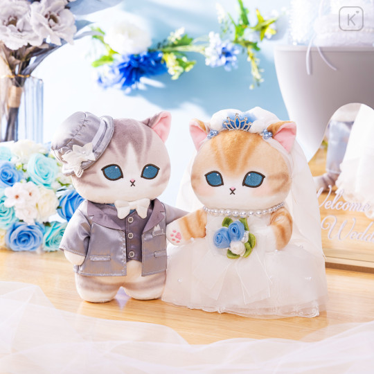 [Pre-order] Japan Mofusand Wedding Pair Plush Toy Set - Bride Cat & Groom Cat - 4