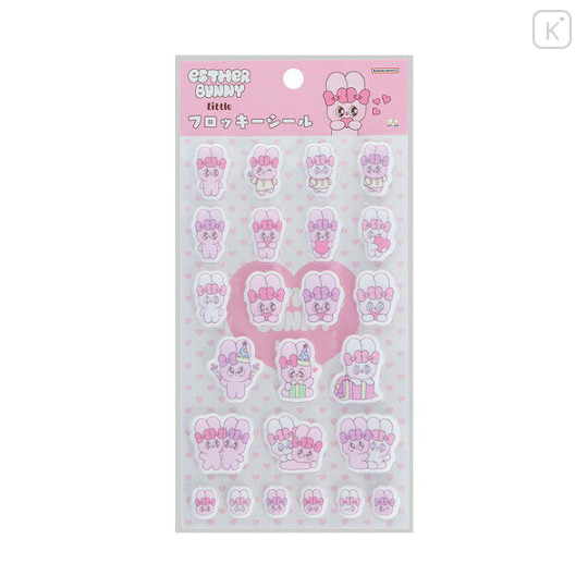 Japan Esther Bunny Flocky Sticker - Esther Bunny Little Mix - 1