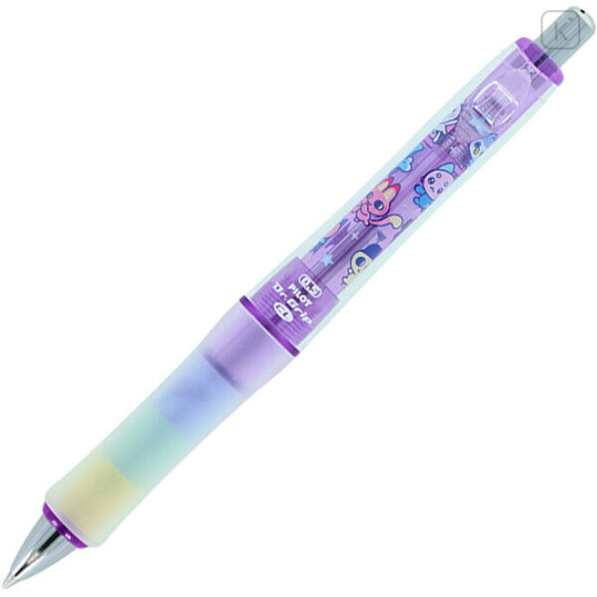 Japan Tamagotchi Dr. Grip Play Border Shaker Mechanical Pencil - Violet - 2