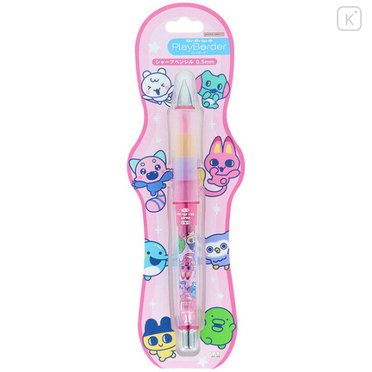 Japan Tamagotchi Dr. Grip Play Border Shaker Mechanical Pencil - Pink - 1
