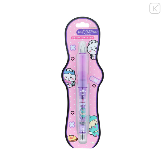 Japan Chiikawa Dr. Grip Play Border Shaker Mechanical Pencil - Chiikawa & Hachiware & Usagi : Gothic - 1