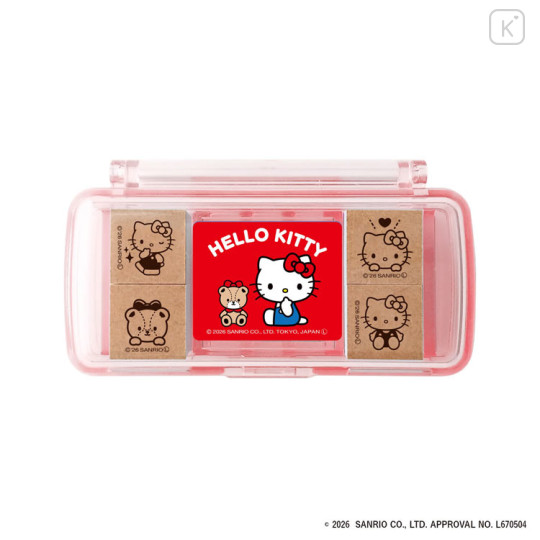 Japan Sanrio Mini Stamp Set - Hello Kitty : Tiny Chum - 1