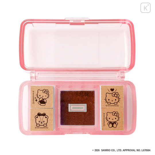 Japan Sanrio Mini Stamp Set - Hello Kitty : Tiny Chum - 2