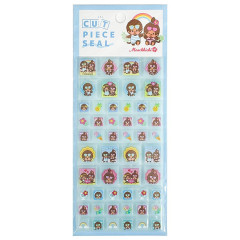 Japan Monchhichi Cut Piece Seal - Monchhichi-chan & Monchhichi-kun : Summer