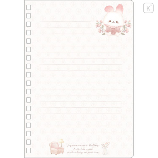 Japan San-X B6SP Notebook - Sugarcocomuu : Sugarcocomuu's Holiday Pink - 2