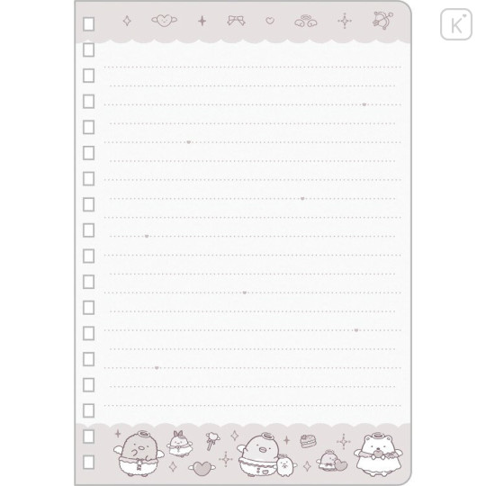 Japan San-X B6SP Notebook - Sumikko Gurashi : Angel and Devil's Tail Angel - 2
