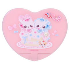 Japan Kamio Hand Mirror with Stone Heart - Magical Berry Berry : Pink Vol. 3