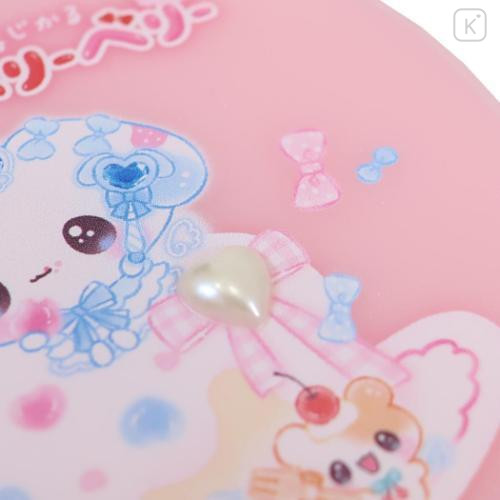 Japan Kamio Hand Mirror with Stone Heart - Magical Berry Berry : Pink Vol. 3 - 4