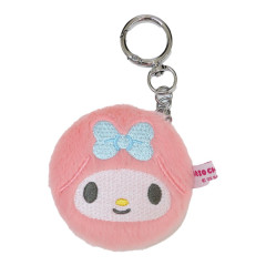 Japan Sanrio Fluffy Double Compact Mirror Keychain - My Melody