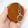 Japan San-X Fluffy Double Compact Mirror Keychain - Chairoikoguma - 2