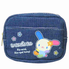 Japan Sanrio Denim Cosmetic Pouch - Usahana
