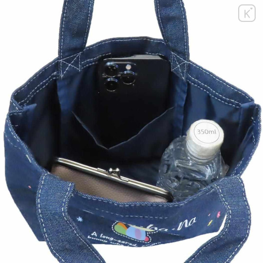 Japan Sanrio Denim Tote Lunch Bag - Usahana - 3