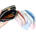 Japan Sanrio Plaid Badge Multi Pen Pouch - Usahana : Blue - 3
