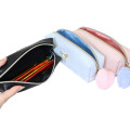 Japan Sanrio Plaid Badge Pen Pouch - Usahana : Pink - 2