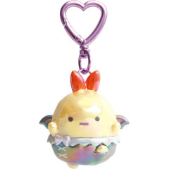 Japan San-X Figure Keychain - Sumikko Gurashi : Angel and Devil's Tail Aurora 3D Ebifurai no Shippo Fried Shrimp Devil