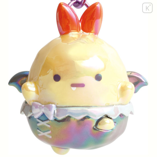 Japan San-X Figure Keychain - Sumikko Gurashi : Angel and Devil's Tail Aurora 3D Ebifurai no Shippo Fried Shrimp Devil - 2
