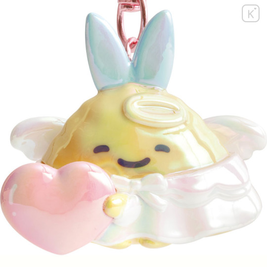 Japan San-X Figure Keychain - Sumikko Gurashi : Angel and Devil's Tail Aurora 3D Ajifurai no Shippo Fried Shrimp Angel - 2