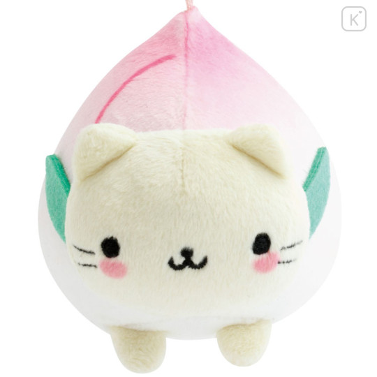 Japan San-X Keychain Plush - Nyan Nyan Nyanko : Always Together Peach - 2